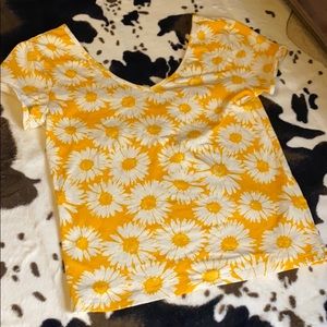 Forever 21 sunflower crop top
